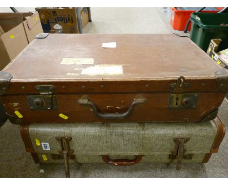 Two vintage suitcases
