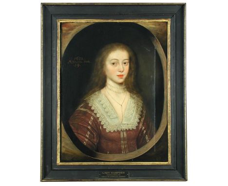 Attributed to Johannes Priwitzer (Hungarian, fl. 1626-1635) Portrait of a lady, traditionally believed to be Lettice Knollys,