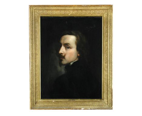 After Sir Anthony Van Dyck (Flemish, 1599-1641) Self-portrait of the artist as a young man oil on canvas 52 x 39cm (20 x 15in