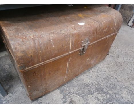 Large metal trunk