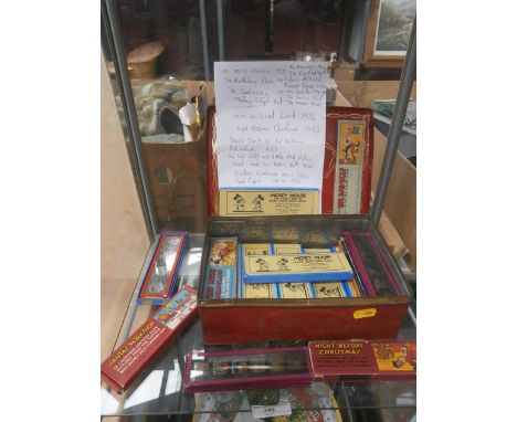 Tin of Mickey Mouse lantern slides