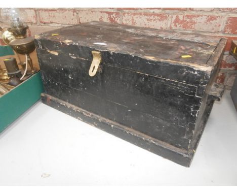 Vintage wooden tool chest