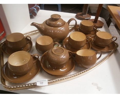 17 pc Denby tea set