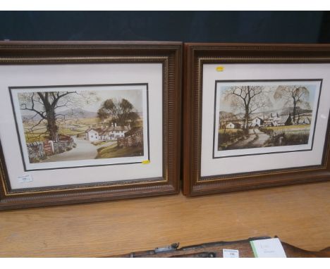 Pr of quality prints signed J R Hurley