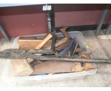 Box of vintage tools