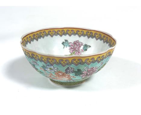 A Chinese Republic lotus egg shell porcelain bowl, decorated with the four dragons interspace by cherry blossom, peony, and l