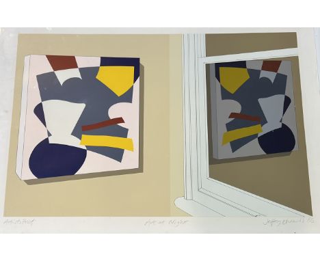 Jeffery Edwards 86, Art at Night print, signed pencil bottom right, (artist proof, signed dated 86) (67cmx93cm)