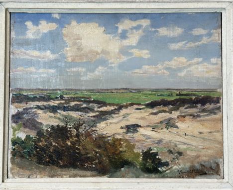 James Hamilton Mackenzie A.R.S.A, R.S.W. A.R.E (Scottish 1875-1926), From the Beach, oil on panel, signed bottom right in a p