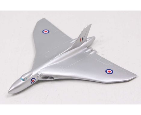 A code 3 copy of the Dinky Toys No. 799 Avro Vulcan Delta Wing Bomber finished in silver with R.A.F. roundels in very near mi