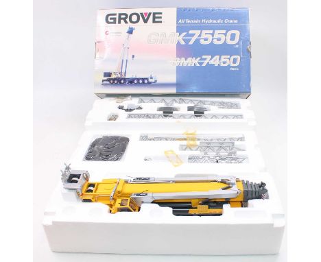 NZG/Grove Models, 1/50th scale diecast model of a Grove All Terrain Hydraulic Crane GMK 7550 (GMK 7450), housed in the origin