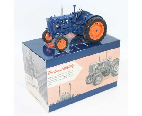 A Broadacre Models by Universal Hobbies 1/16 scale model of a No. 2638A Fordson Major E27N tractor finished in blue and orang