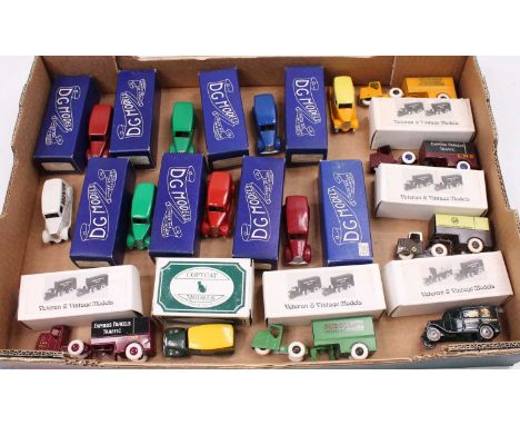 15 D.G Models, Veteran and Vintage Models and Copycat Models reproduction Dinky Toys including 28 series vans 1st, 2nd and 3r