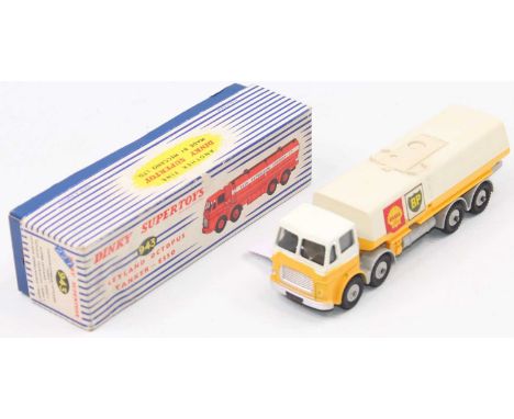 A Dinky Supertoys 944 Leyland Octopus tanker in "Shell/BP" livery (paper labels have some glue now appearing through to the f