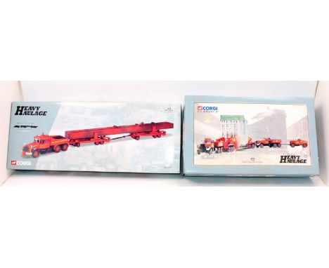 A limited-edition Corgi Classic 1/50 scale  Heavy Haulage No. 31009 "Wynns" Diamond T set, includes x2 Diamond T Ballast, a 2