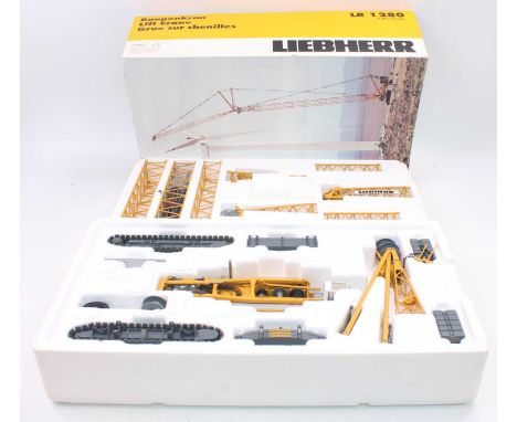 Conrad No.2734 1/50th scale diecast model of a Liebherr LR 1280 Litronic, housed in the original polystyrene box with card sl