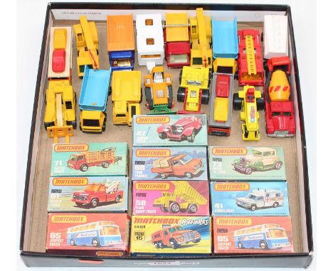 Matchbox Lesney Superfast group comprising 10 boxed models to include No. 47 Jaguar, No. 65 Airport Coach, No. 66 Ford Transi