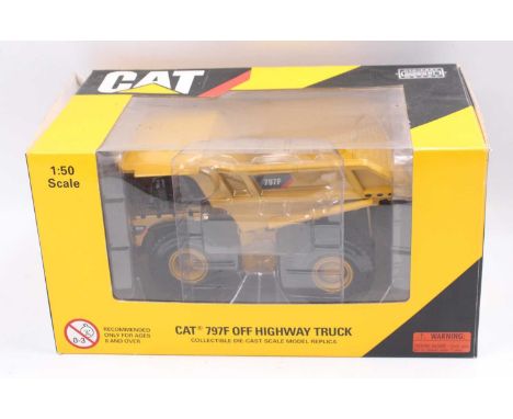 Norscot 1/50th scale No.55206 diecast model of a CAT 797F Off Highway Truck, housed in the original window box (NM-BVG)