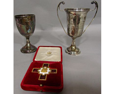 The Shooting Memorabilia of Lt. Col. (Q M) F O Mason, Ex Royal Hussars, the typed record from 1913 - 1935, silver trophy of t