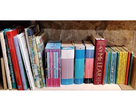 A mixed collection of children's books to include first edition Ladybird books with dust wrappers, Rupert Bear annuals, Harry