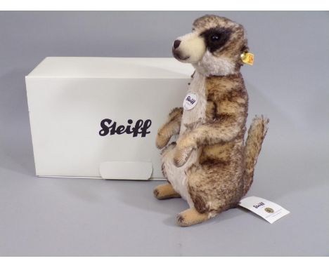 Steiff meercat 'Mungo', boxed with original packaging, tags and pin in ear, no 71249 (1) 