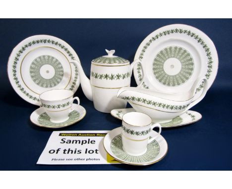 A quantity of Spode Provence pattern wares comprising eight dinner plates, eleven dessert plates, eight side plates, eleven d