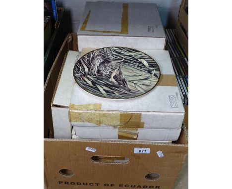 Boxed RSPB Wedgwood bird plates