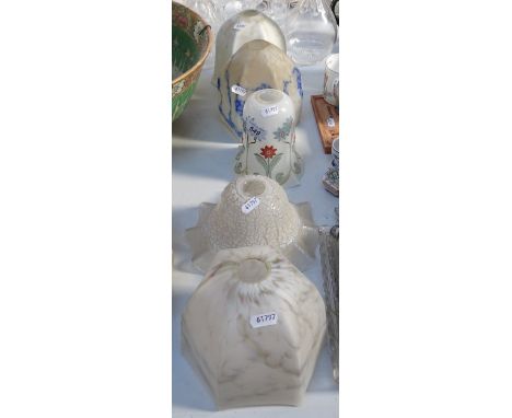 Vintage glass light shades