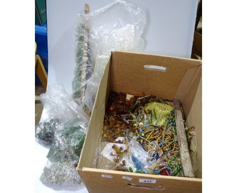A box of Vintage glass beads