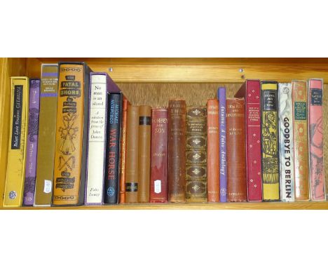 A shelf of hardback books