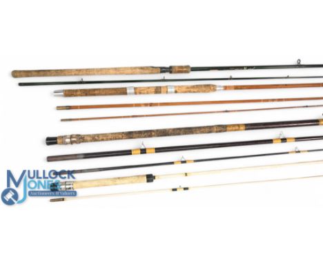 A mixed collection of rods, as follows: Masterline John Wilson Avon Quiver System carbon rod, 11ft 2pc, 24" handle, down lock