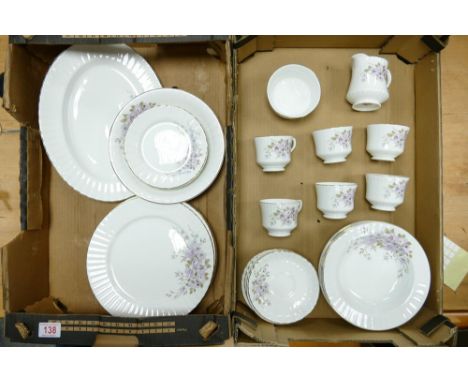 A Collection of Royal Stafford Young Summer Pattern Tea and Dinnerware to include Platter, Open Circular Vegetable Dish, Six 