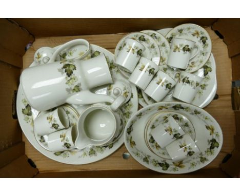 Mason Paynsley pattern platters together with a collection of vintage cutlery (2 trays) 