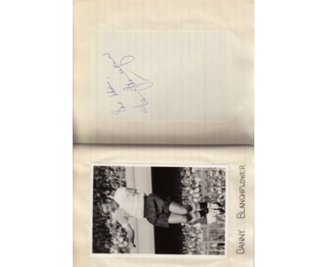 TOTTENHAM HOTSPUR 1960-61   Superb item, a hard backed exercise book containing on each page a 6" x 4" photograph (glossy) of