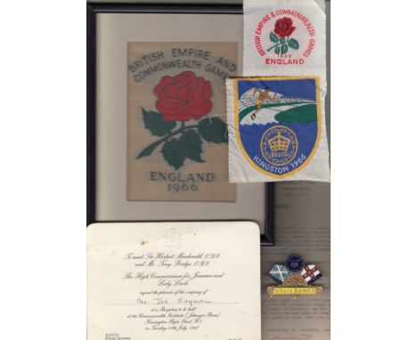 COMMONWEALTH GAMES 1966   Collection of items previously the property of British Swimming / Diving Judge Joe Coyke from the B
