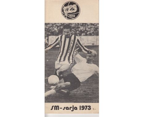 1973 EUROPEAN CUP TPS       Turku v Glasgow Celtic played 19 September 1973 at Paavo Nurmis Stadion in Turku, Finland. Scarce