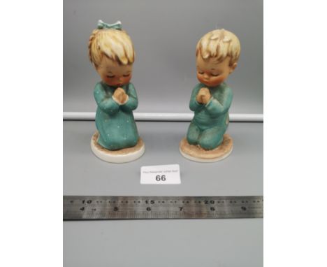 Pair of Goebel Germany Praying figures . 