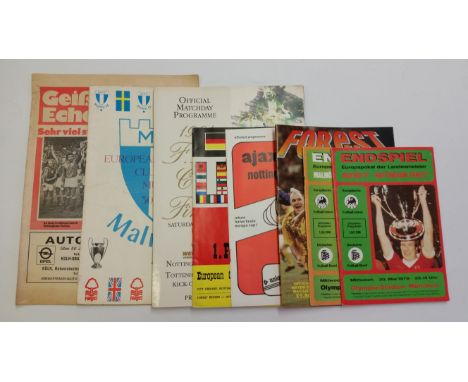 FOOTBALL, Nottingham Forest selection, mainly international, inc. 1979 European Cup Final, programmes (2), Malmo information 