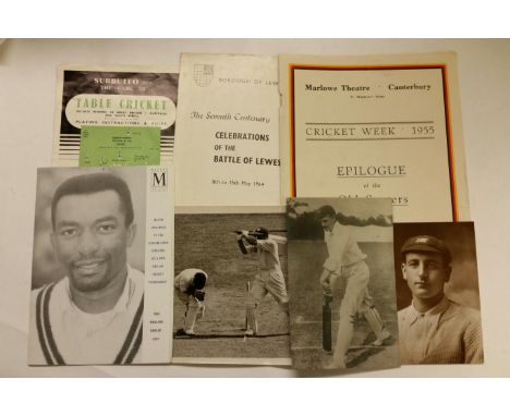 CRICKET, selection, inc. press photos (5), West Indies, batsman (c.1950), Roy Fredericks batting, Goddard (1950); Alan Jones 