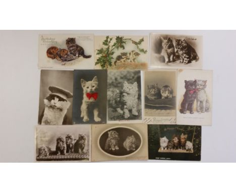 CATS, selection, inc. postcards (28), Henderson, Regent, Beagles, Carlton; birthday, Afternoon Tea, The Motorist, Christmas, 