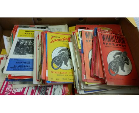 SPEEDWAY, programmes, 1950s-1960s, inc. Edinburgh, Nottingham, Leicester, Norwich, Bristol, Poole, Exeter, Wimbledon, Coventr