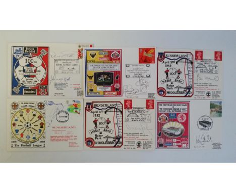 FOOTBALL, Sunderland FC, Collection of fifteen Autographed Limited Edition Commemorative First Day Covers 1982-2008, each FDC