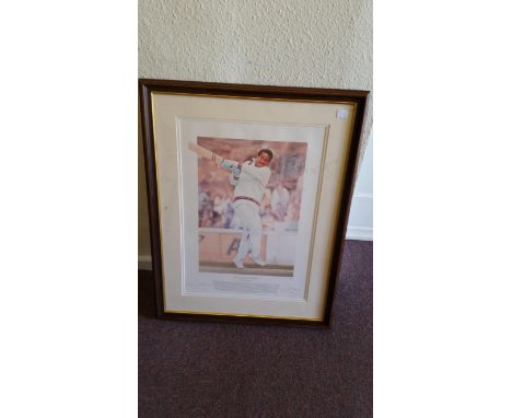 MIXED SPORTS, selection, mainly framed prints (25), inc. most cricket, snooker, football, rugby; watercolour sketch by JAAK, 