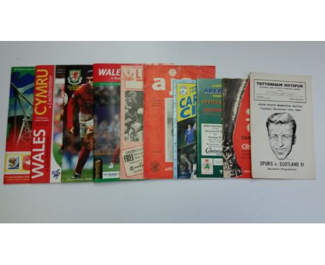 FOOTBALL, programmes, big match issues, inc. FAC finals 1979, 1987 &amp; 2008; Tottenham v Scotland XI 1964 (White testimonia