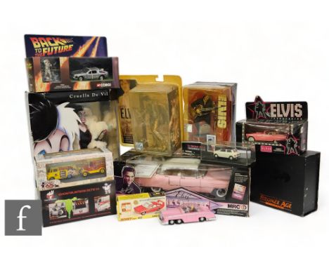 A collection of assorted television and film related toys, to include a Hot Wheels Ghostbusters ECTO 1a, a Corgi Bronze Age B