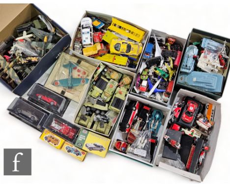 A Dinky Toys A6M5 Zero-Sen metal diecast model, boxed, together with a large collection of assorted die cast models, to inclu