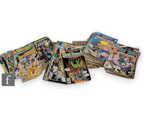 A collection of bronze age DC comics, to include The Flash, Secrets of Haunted House, Wonder Woman, Batman (including #318, f