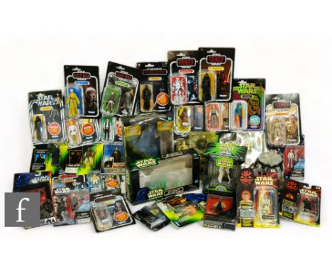 A collection of Kenner Star Wars action figures, to include Retro Collection, Vintage Collection, Black Series, Episode I etc
