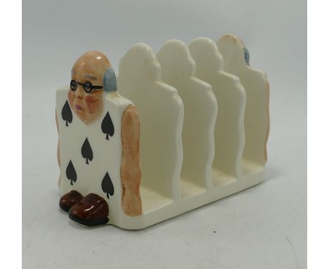 Carltonware 5 of Spades Novelty Toast Rack: 