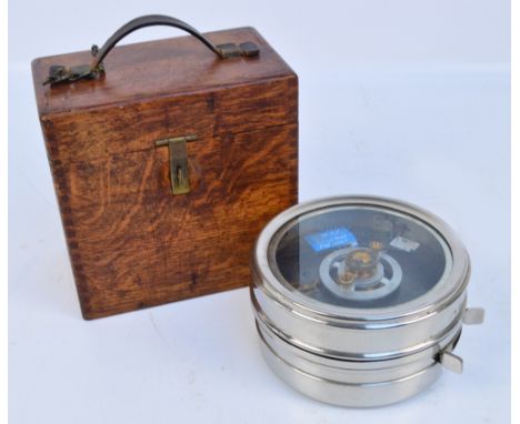 An oak cased automatic timing clock for pigeon racing, the clock no.134361, the certificate label to the box no.17784.