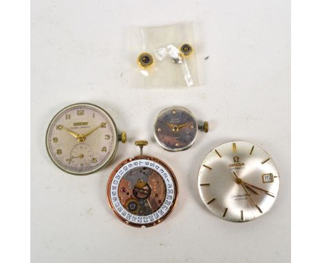 OMEGA; a Seamaster DeVille automatic gentleman's wristwatch movement and circular dial set with applied baton numerals and wi